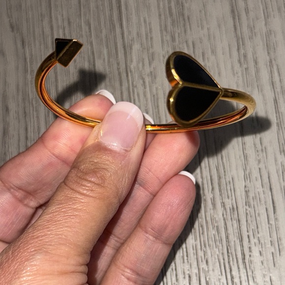 Kate Spade Black and Gold Heart Bracelet - Picture 7 of 8